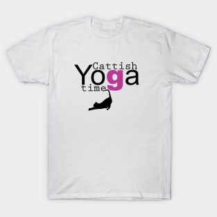 Cattish Yoga time T-Shirt